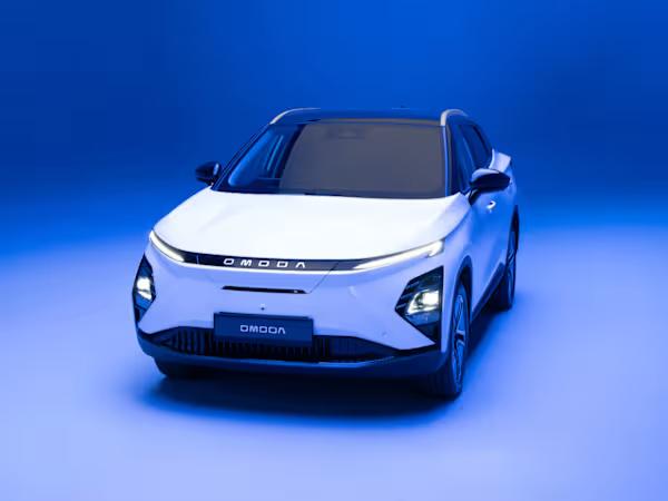 OMODA E5 electric vehicle in white